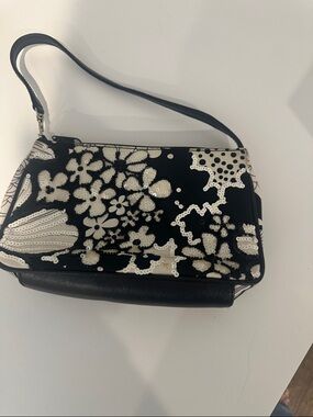 Isabel Fiore black and white sequin and beaded bag.